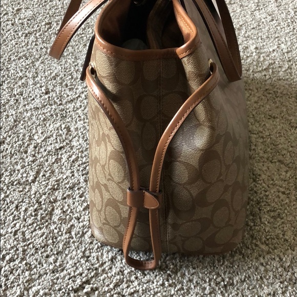 Coach Brown Drawstring Purse - Picture 3 of 7